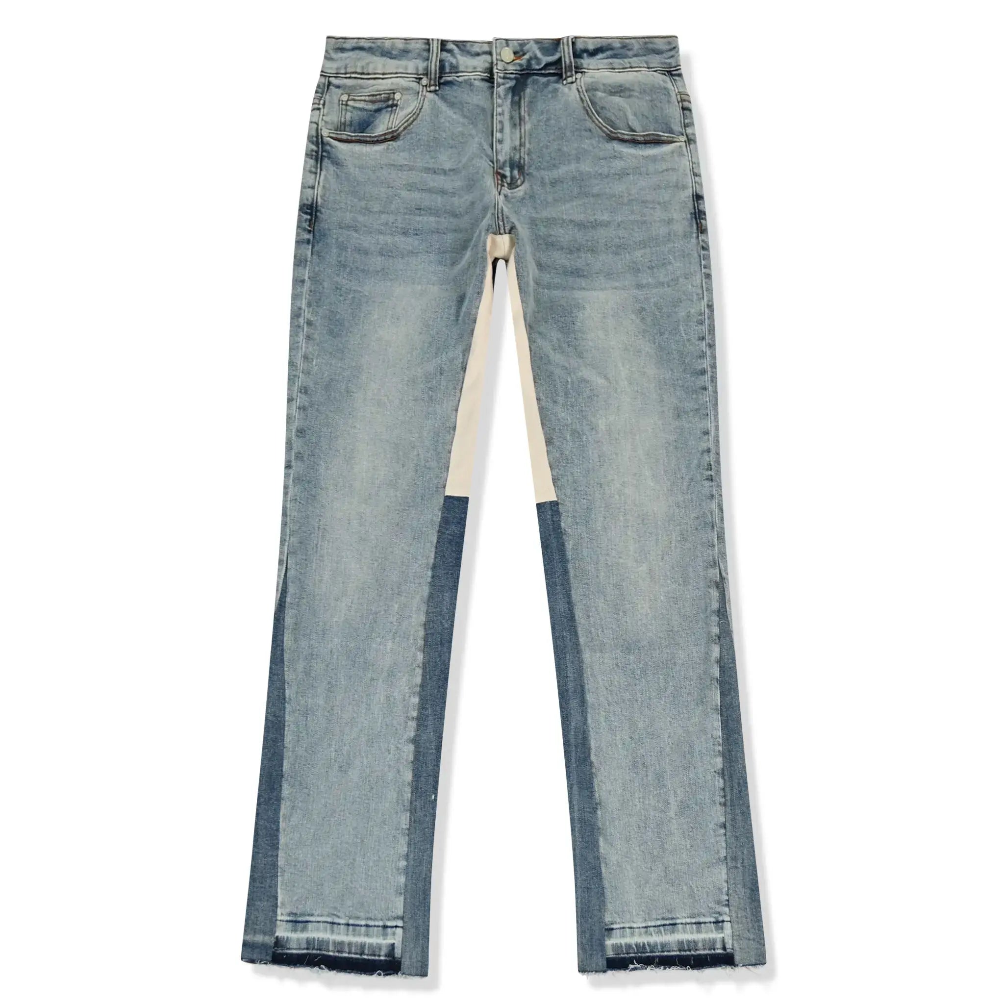 Front view of SIARR Flared Jeans Blue